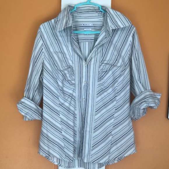Ben Sherman Tops - Ben Sherman stretch ruched button down